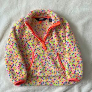 Lands End Girl Quarter Zip Fleece